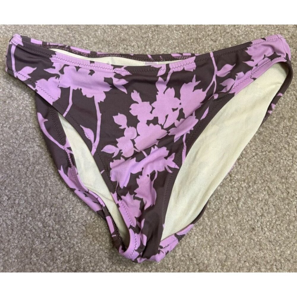 Victoria’s Secret Active Purple/Brown Bikini Swim Bottom Swimsuit Women’s Medium